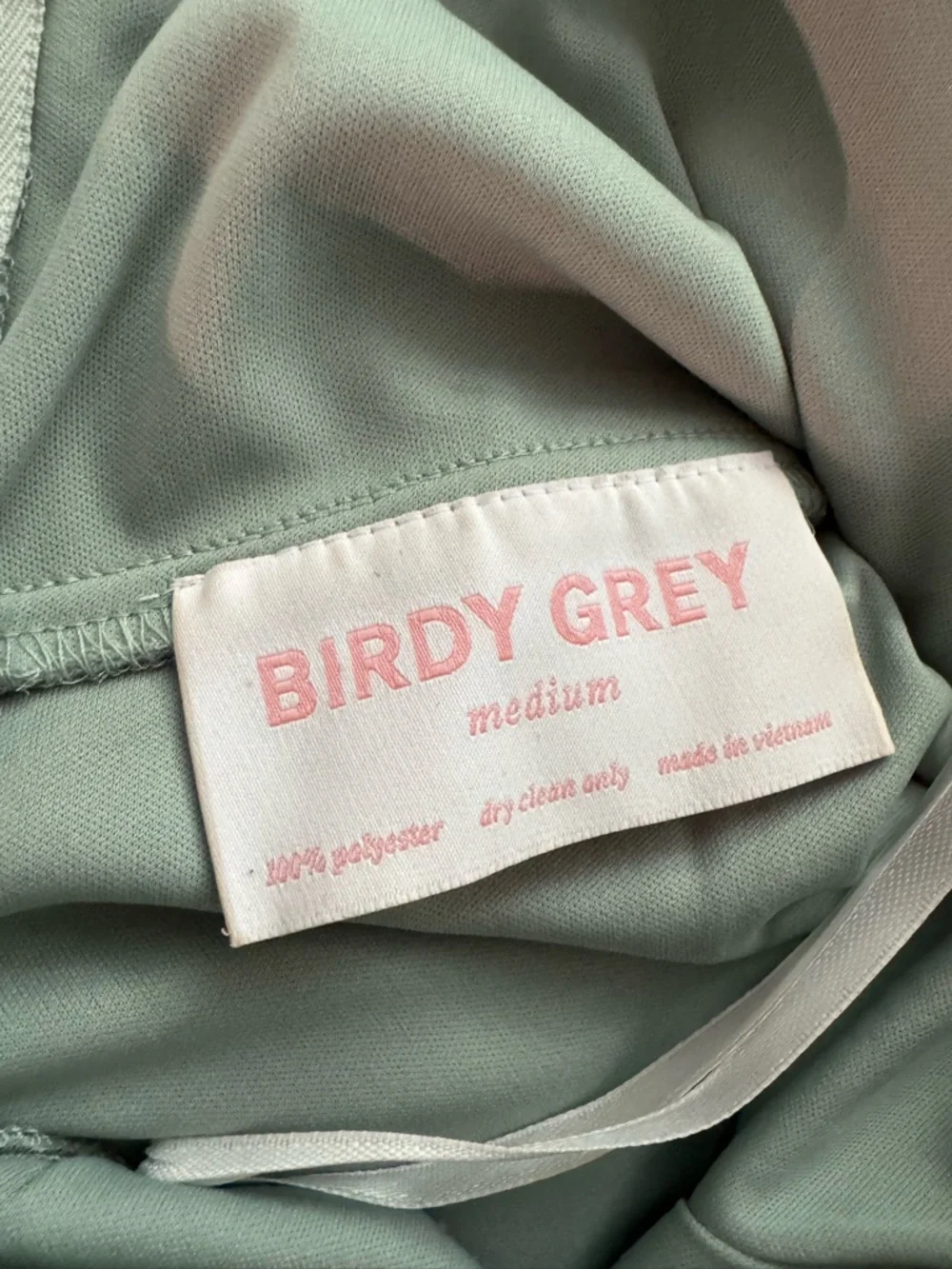 Birdy Grey Sage Green Dress with Spaghetti Straps - Picture 5 of 5